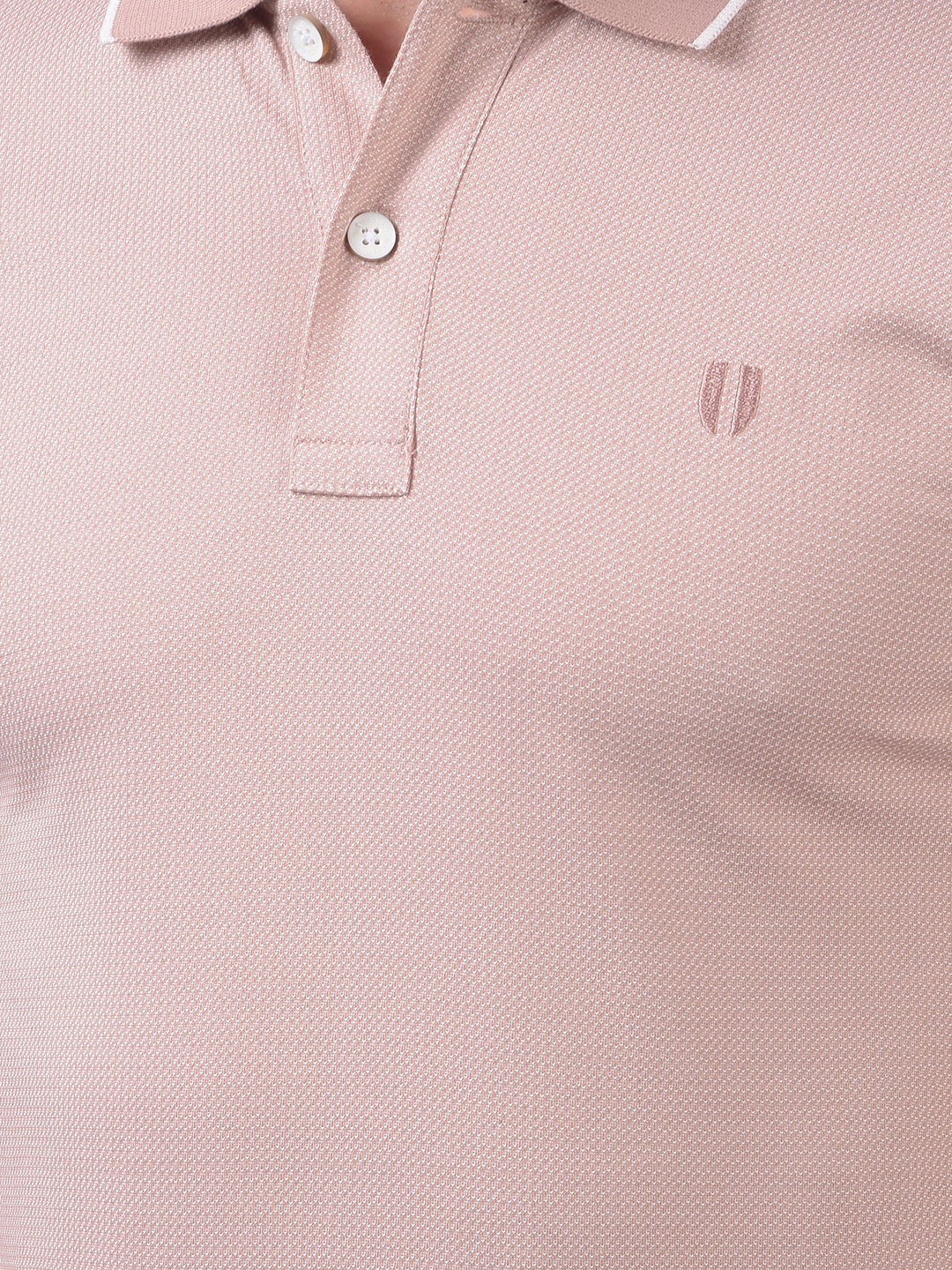 Numero Uno Men Beige Polo Neck T-Shirt